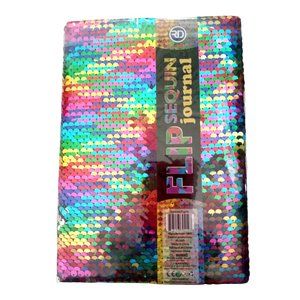 Brand New Flip Sequin Notebook Journal (Lined Pages) Multicolor 6 " x 8" inch
